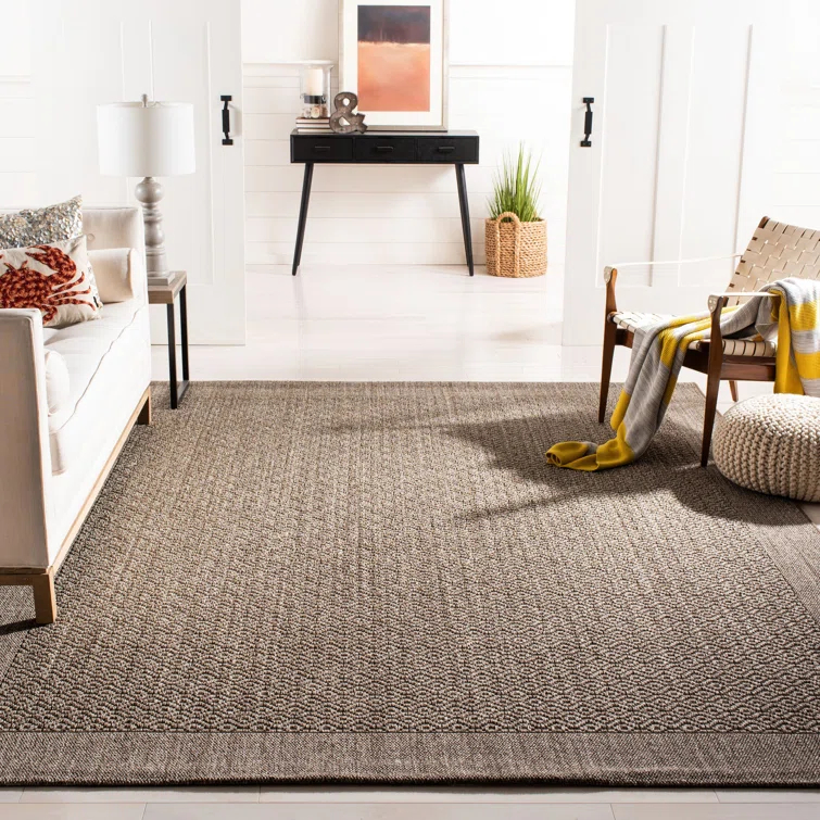 Palm Beach Jacquard Weave Sisal With Latex Geometric Rug