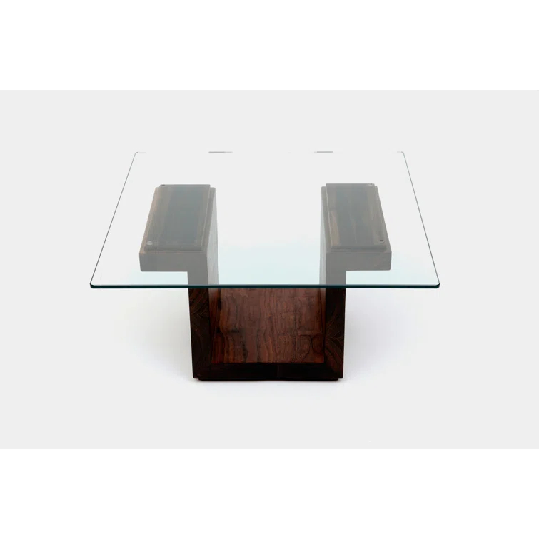 SQG Pedestal Coffee Table with Storage