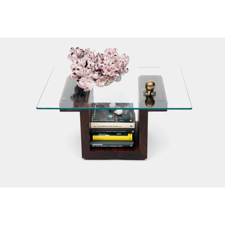 SQG Pedestal Coffee Table with Storage