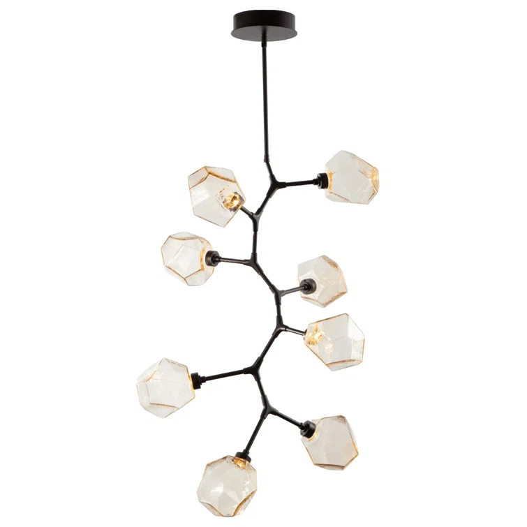 Gem 8 - Light Dimmable LED Sputnik Modern Linear Chandelier