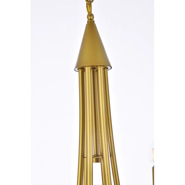 Castlehill 6 Light Metal Dimmable Chandelier