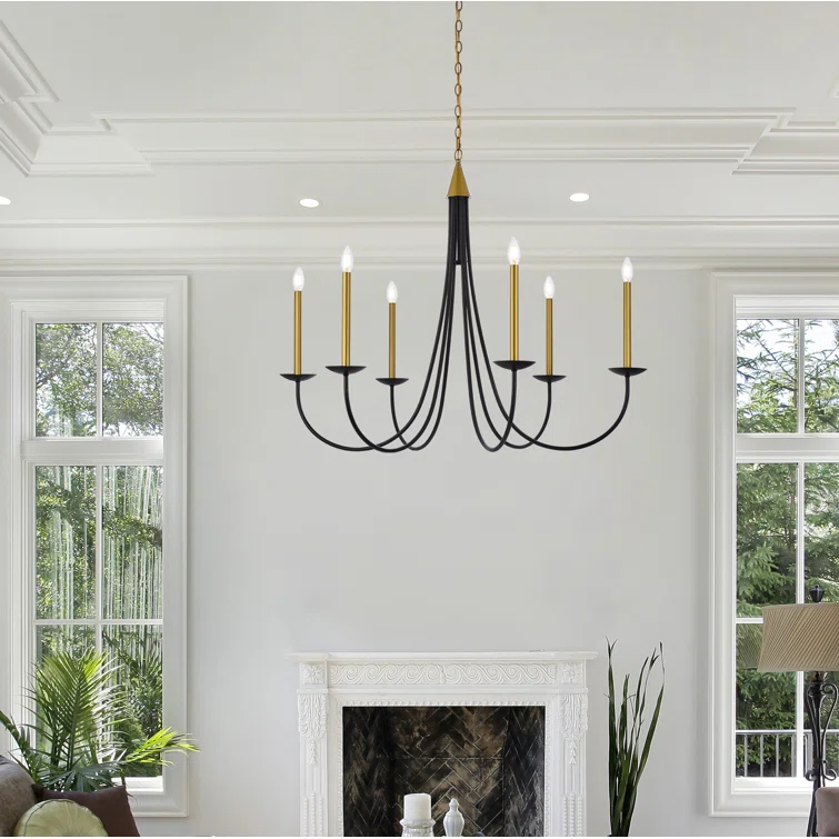 Castlehill 6 Light Metal Dimmable Chandelier