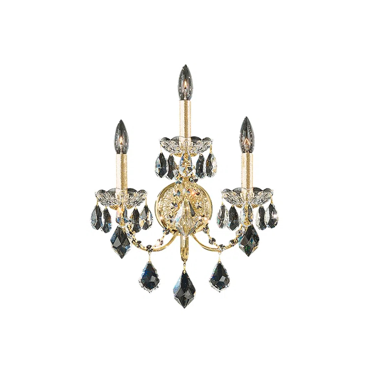 Century Steel Candle Wall Light