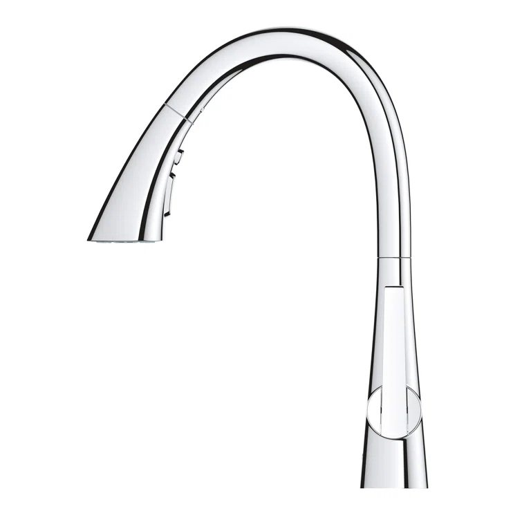 ZEDRA Single-Handle Pull Down Kitchen Faucet Triple Spray 1.75 GPM