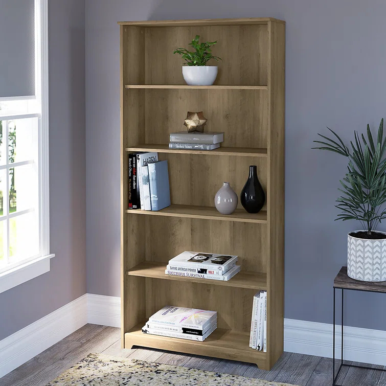 Shelonda 5 Shelf 66" Standard Bookcase
