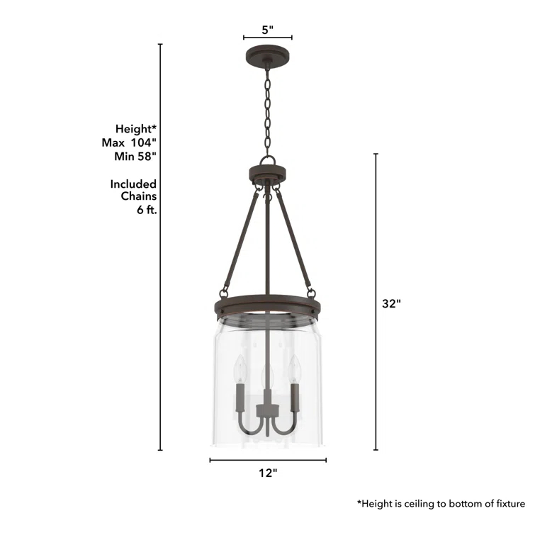 Devon Park 3 - Light Cylinder Pendant