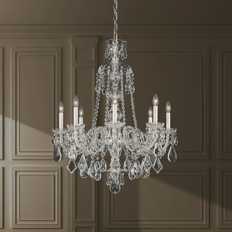 Hamilton 8 - Light Glass Classic / Traditional Chandelier