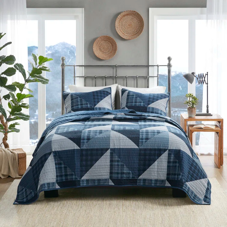 Woolrich Olsen 3 Piece Oversized Cotton Quilt Set