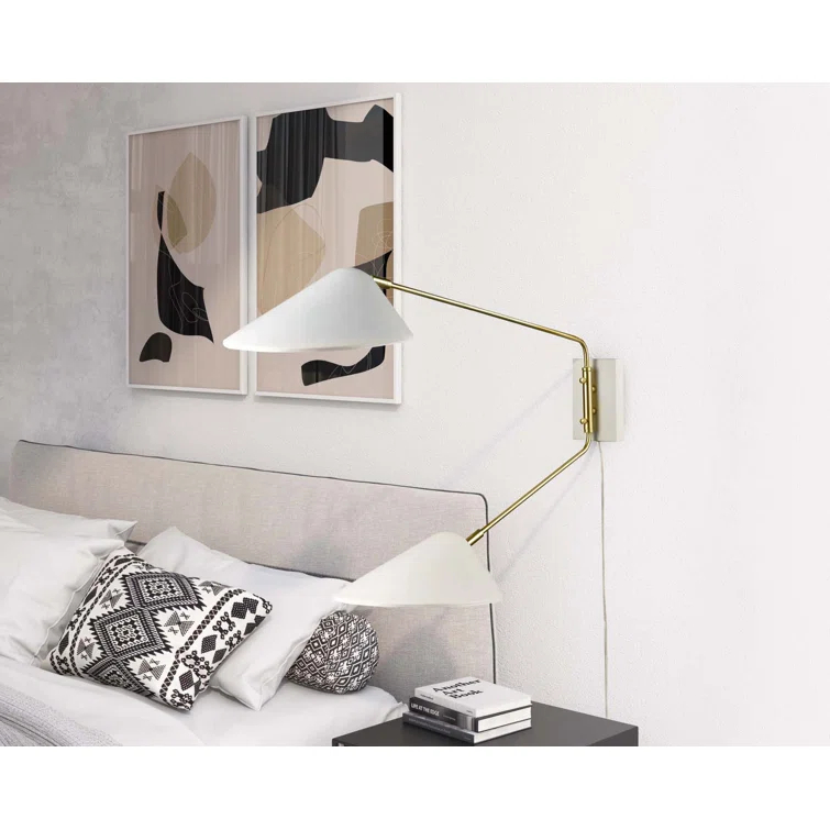Modway Journey 2-Light Swing Arm Wall Sconce