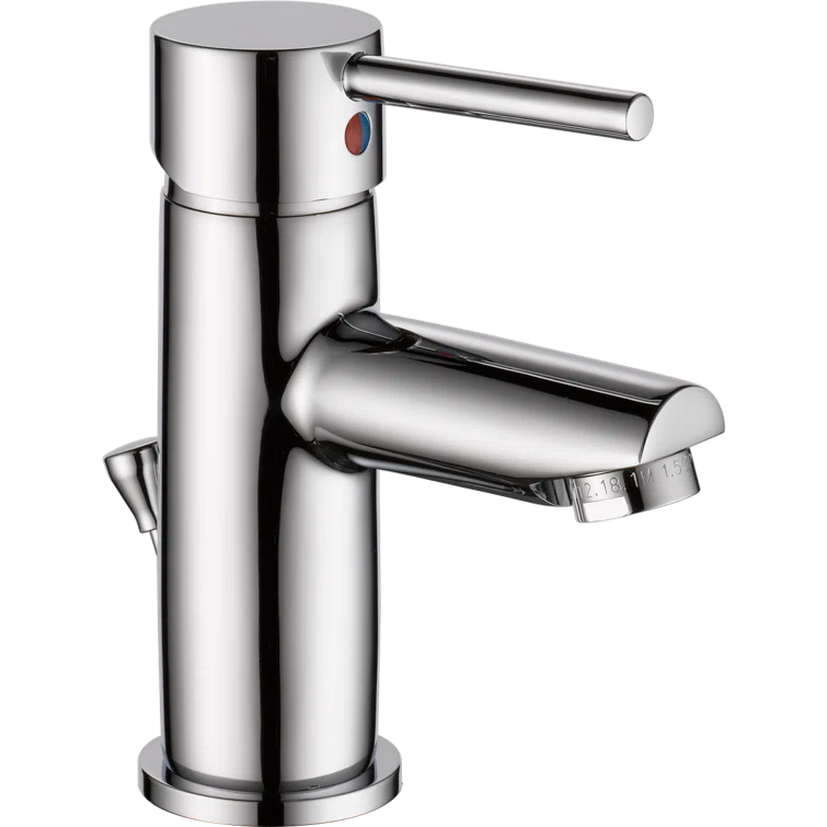 Trinsic Single Hole Bathroom Faucet with Drain Assembly, Single Handle Bathroom Sink Faucet
