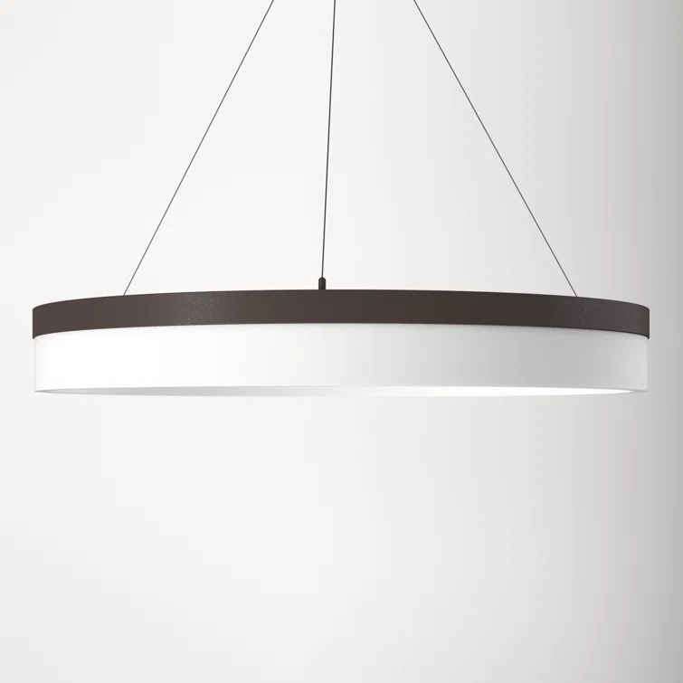 Danica Single Light Metal Dimmable LED Chandelier