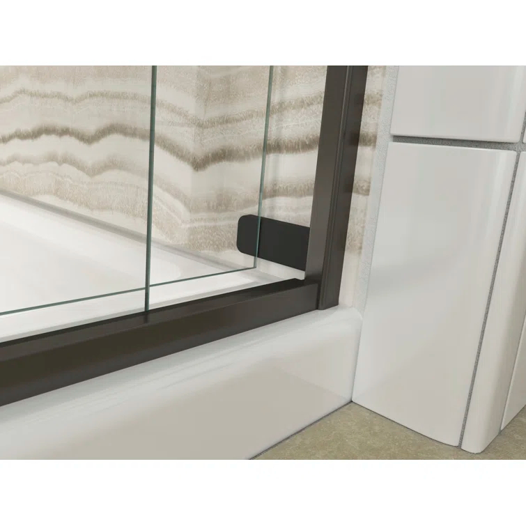 Levity 59.62" x 62" Bypass Bath Door with CleanCoat® Technology