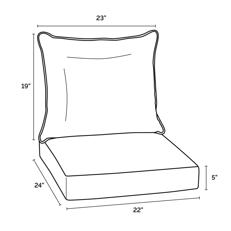 Outdoor Lounge Chair Cushion