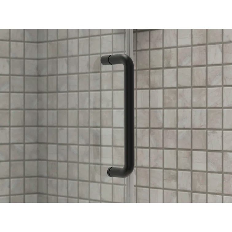 Elate Sliding Shower Door, 70-1/2-In H X 56-1/4 - 59-5/8-In W, With 1/4-In Thick Crystal Clear Glass