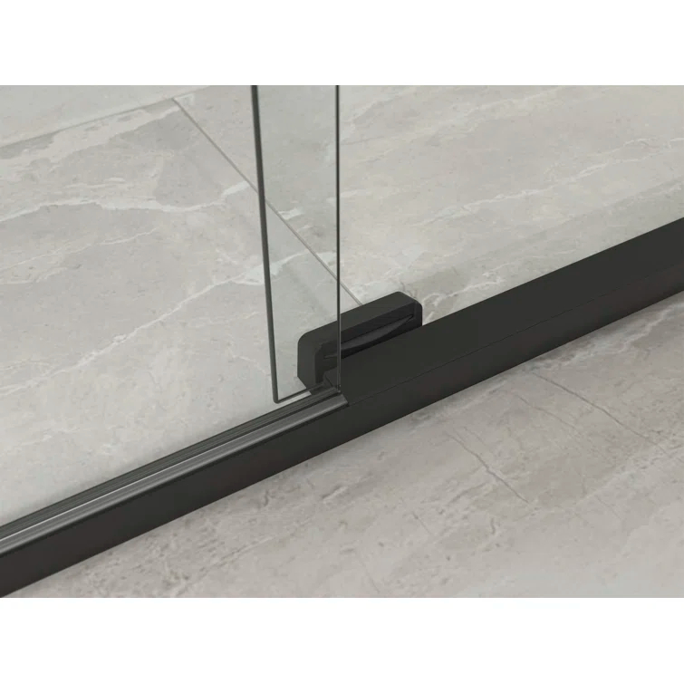 Elate Sliding Shower Door, 70-1/2-In H X 56-1/4 - 59-5/8-In W, With 1/4-In Thick Crystal Clear Glass