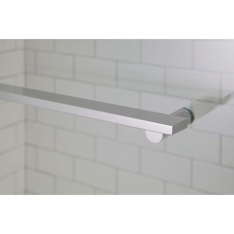 Revel 59.63'' x 55.5'' Double Sliding Bath Door with CleanCoat® Technology