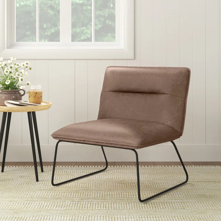Eaton Faux Leather Accent Chair