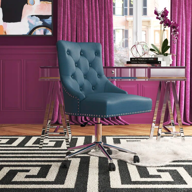 Carson Carrington Lagefors Tufted Swivel Upholstered Fabric Office Chair by Modway