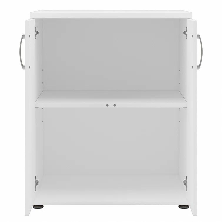 Bush Business Furniture Universal Laundry Room Storage Cabinet with Doors and Shelves