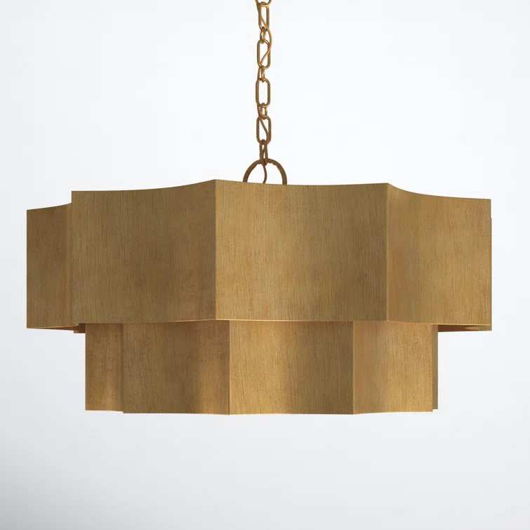 Carney 6 Light Metal Dimmable Tiered Chandelier