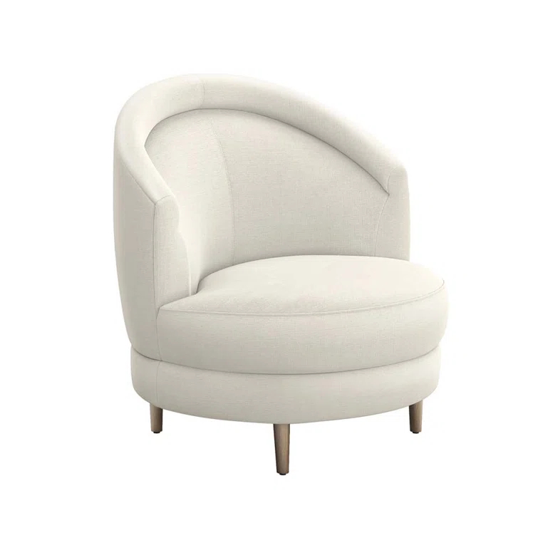 Capri Upholstered Swivel Barrel Chair