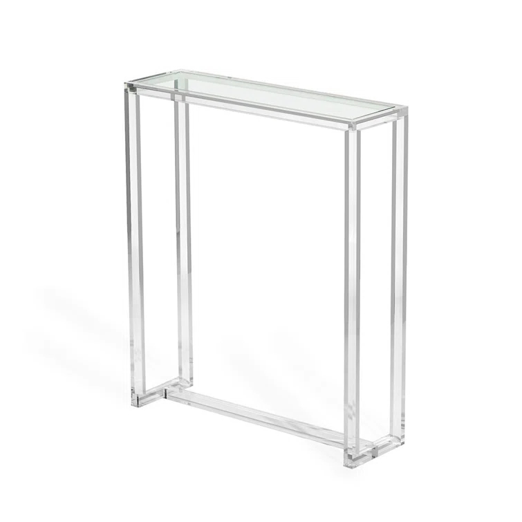 Ava 30'' Glass Top Console Table