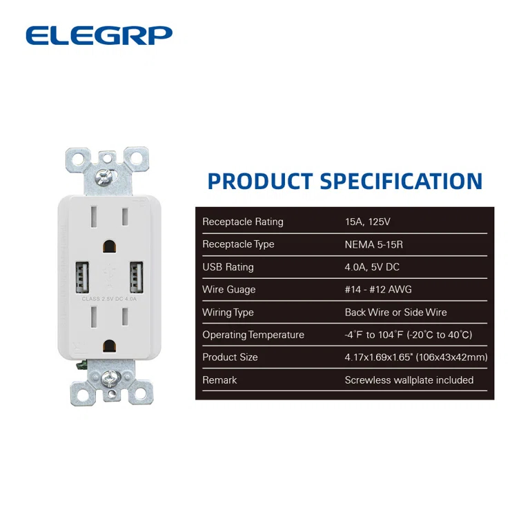 15 Tamper Resistant Duplex Outlet