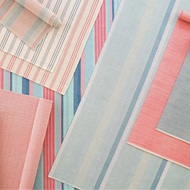 Shore Stripe Handwoven Cotton Rug