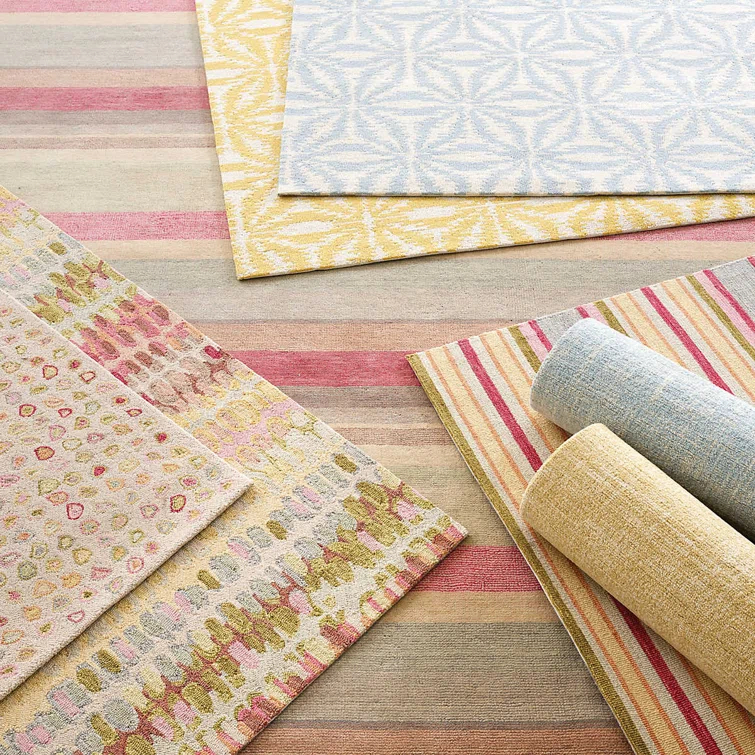 Aster Sky Hand Micro Hooked Wool Rug