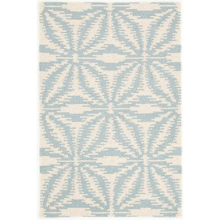Aster Sky Hand Micro Hooked Wool Rug