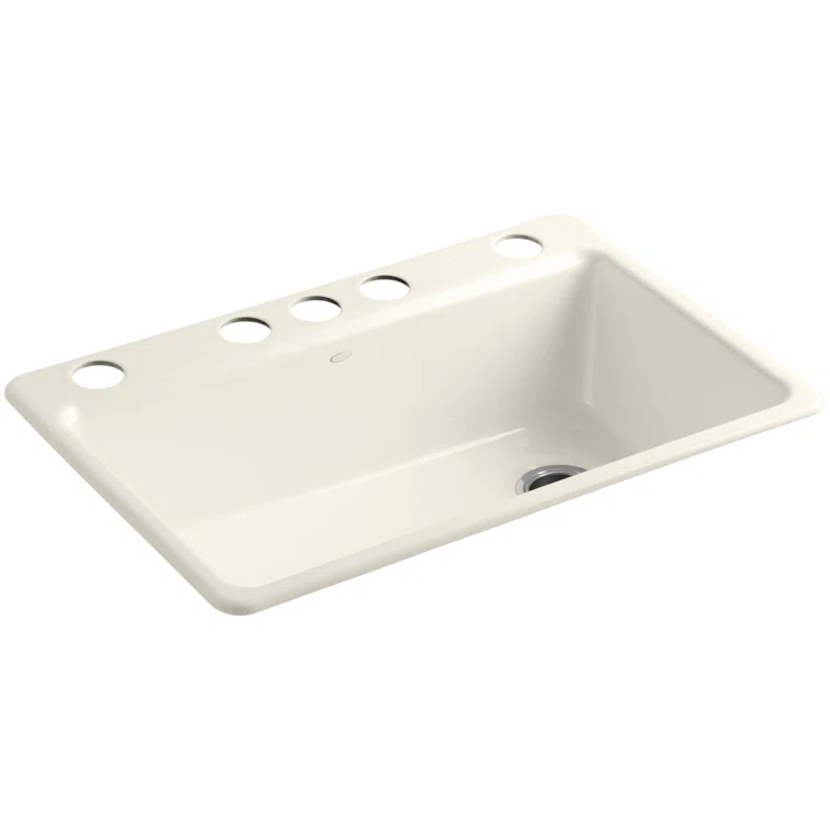 Riverby 33" x 22" x 9-5/8" Under-Mount Single-Bowl Kitchen Sink with Accessories