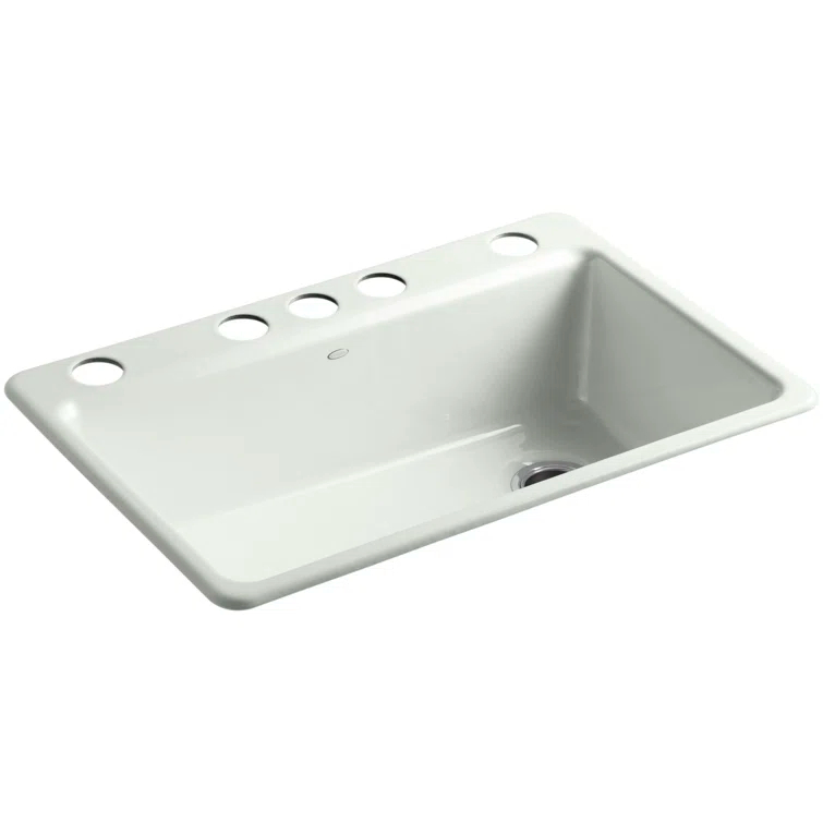 Riverby 33" x 22" x 9-5/8" Under-Mount Single-Bowl Kitchen Sink with Accessories