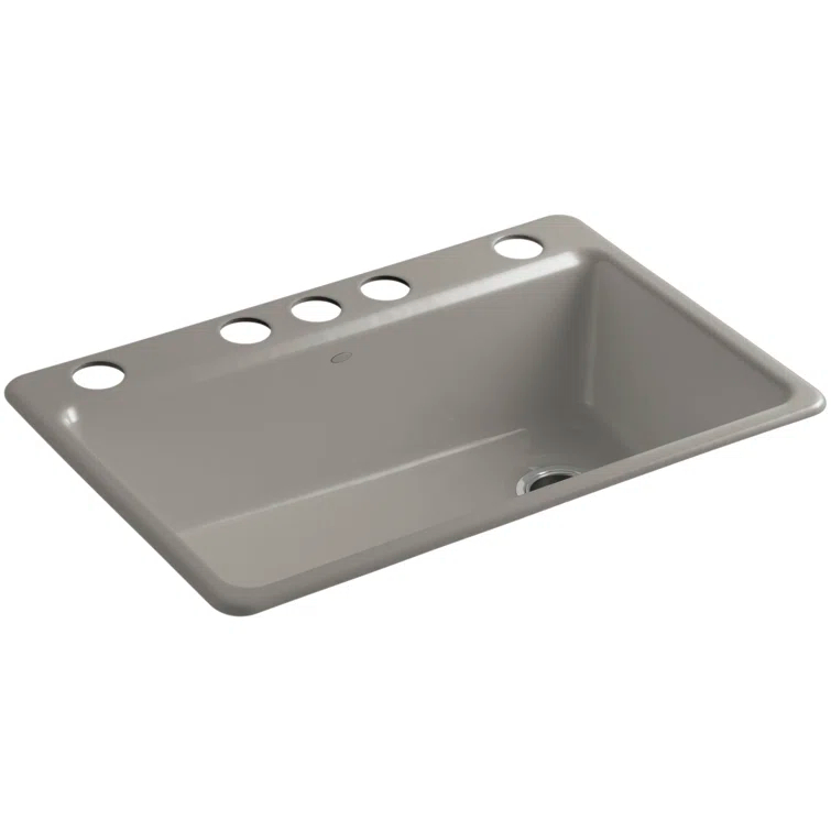 Riverby 33" x 22" x 9-5/8" Under-Mount Single-Bowl Kitchen Sink with Accessories