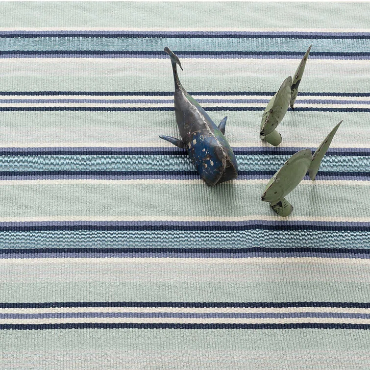 Barbados Stripe Handwoven Cotton Rug