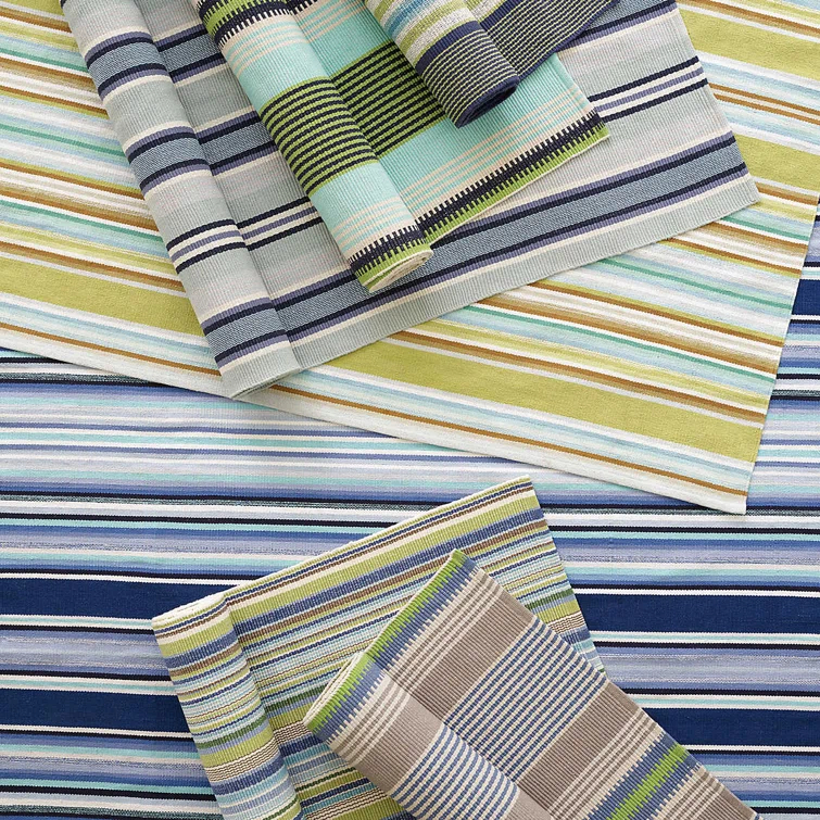 Barbados Stripe Handwoven Cotton Rug