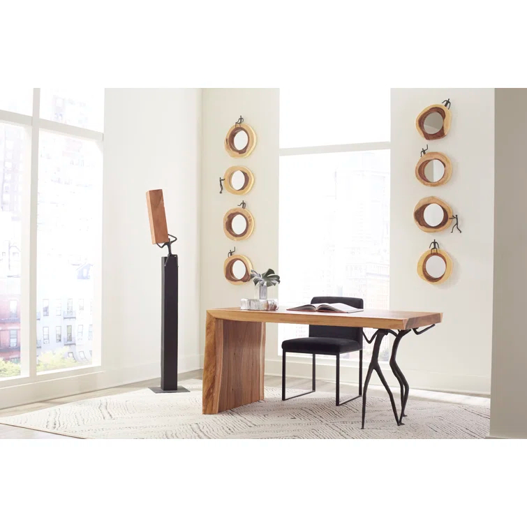 Atlas Cross Cut Small Left Half Man Beveled Accent Mirror