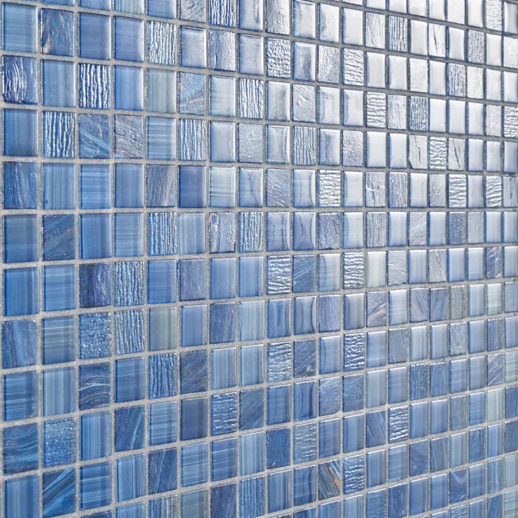 Jayla 11.81 in. x 11.81 in. Polished Glass Floor and Wall Mosaic Tile