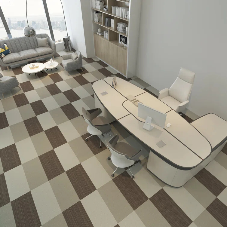 GlueCore Fab 28mil x 12" W x 24" L Adhesive Vinyl Tile Flooring