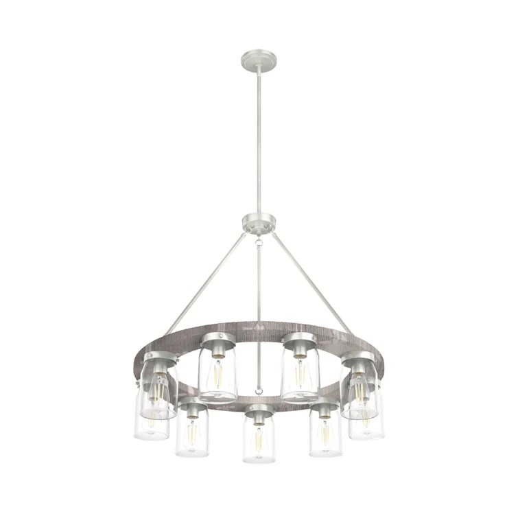 Devon Park 9 - Light Candle Style Chandelier
