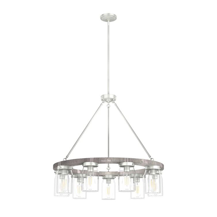 Devon Park 9 - Light Candle Style Chandelier