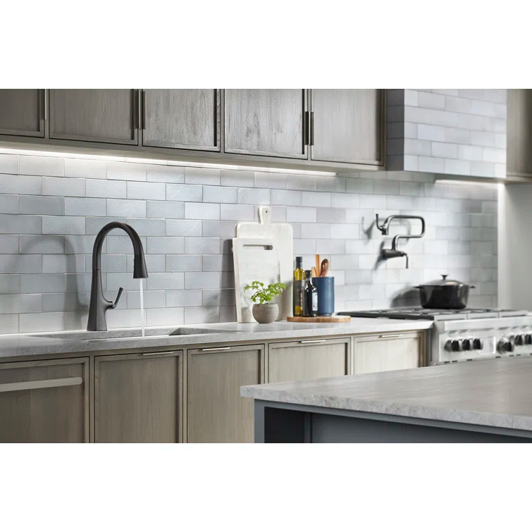 Graze Pull-Down Single Handle Kitchen Faucet With Three-Function Sprayhead With Accessories