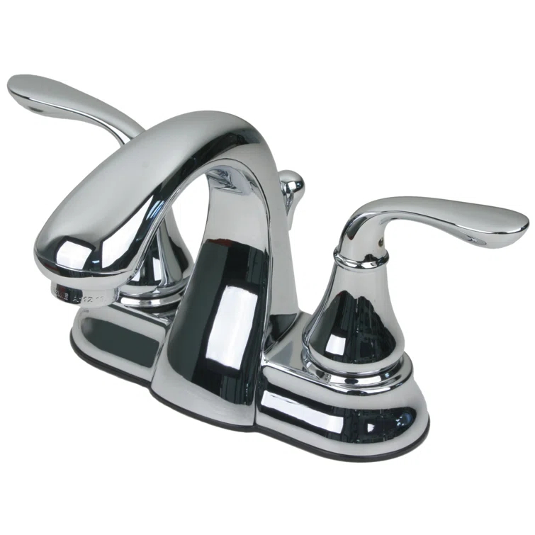 Centerset Bathroom Faucet with Drain Assembly