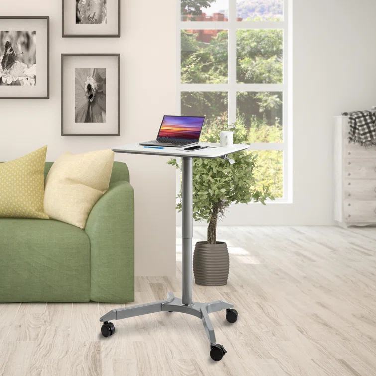 airLIFT 28" W Adjustable Height Rolling Laptop Desk Stand