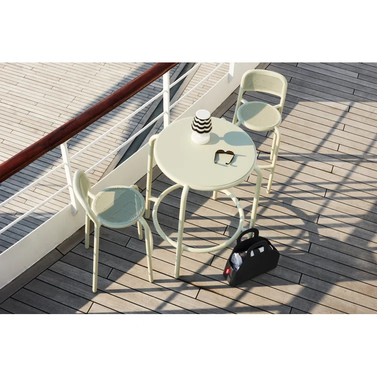 Anthracite Powder Coated Aluminum Outdoor Bar Stool
