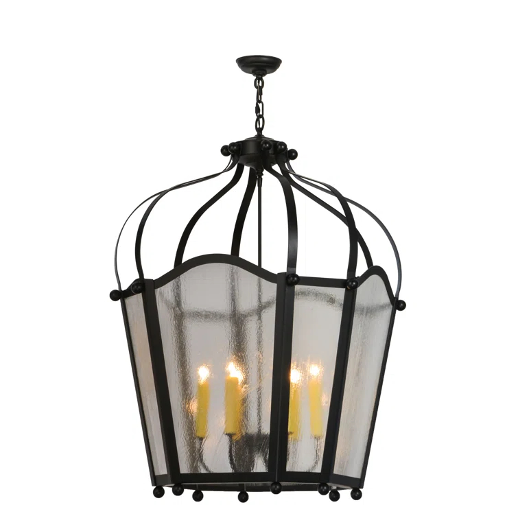 Citadel 6 - Light Blackwash Lantern Pendant