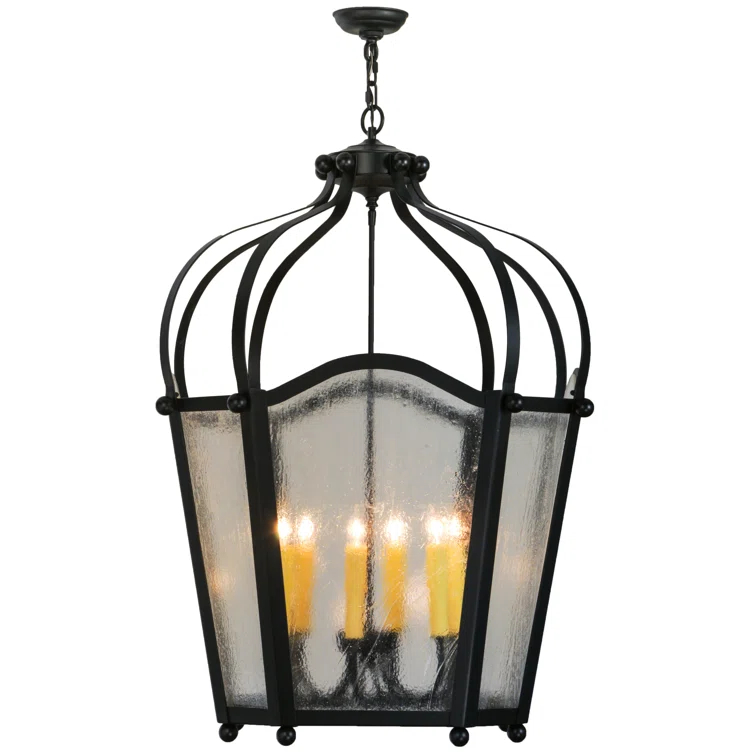 Citadel 6 - Light Blackwash Lantern Pendant