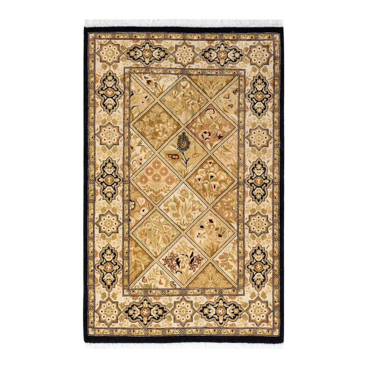 Solo Rugs Classic One-of-a-Kind Hand-Knotted Brown/Beige Area Rug 2'7" x 4'1" & Reviews | Perigold