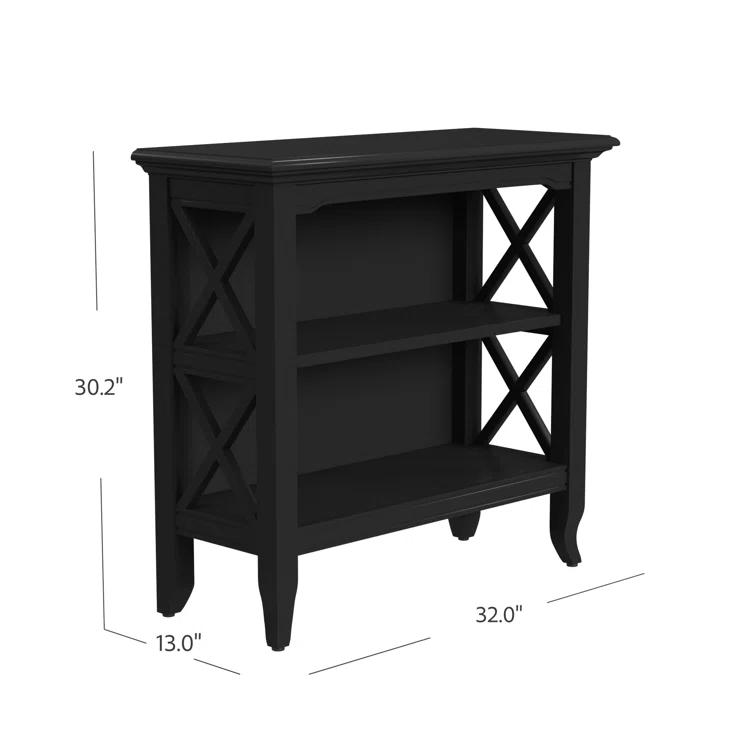 Newport 30" Black Bookcase