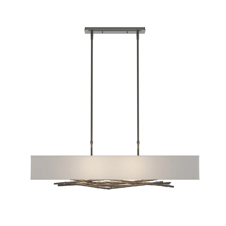 Brindille 4 - Light Kitchen Island Rectangle Pendant
