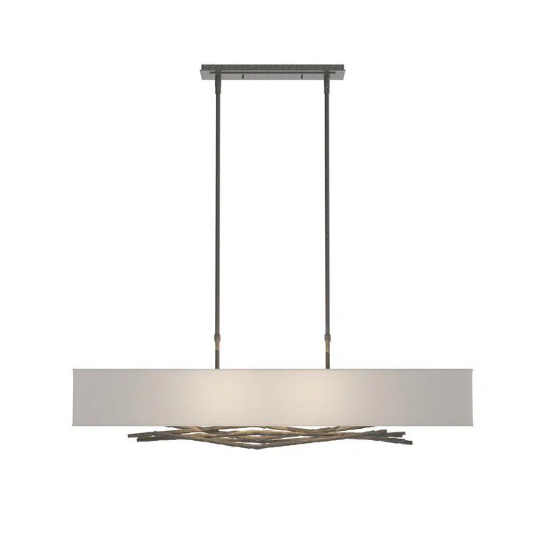 Brindille 4 - Light Kitchen Island Rectangle Pendant
